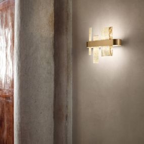 Masiero Dizajnérske nástenné svietidlo Honicé diódy LED 37, Obývacia izba / jedáleň, Kov, ónyx, 3.51W, P: 37 cm, L: 10 cm, K: 33cm