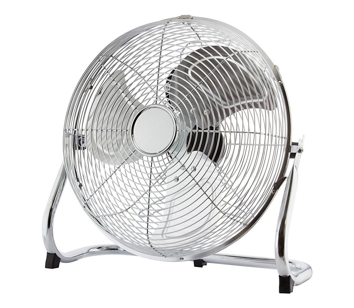 Podlahový ventilátor, 45 cm, 3 rýchlosti, chróm, 140W