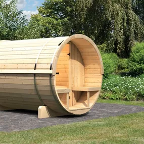 Vonkajšia fínska sudové sauna 216 x 280 cm Dekorhome