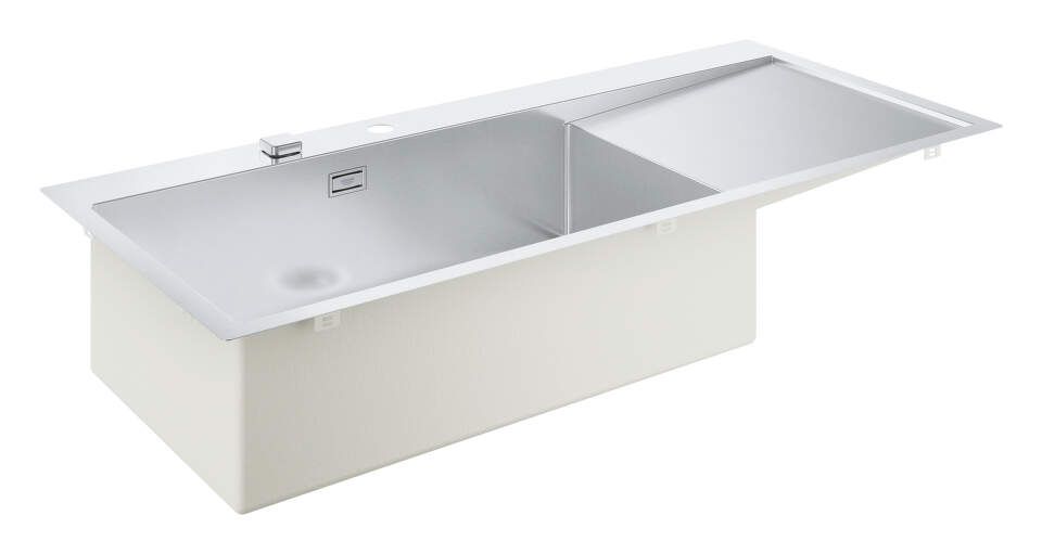 Grohe Drezy - Drez K1000 s automatickým odtokom, 1160x520 mm, kefovaná nerezová 31581SD1