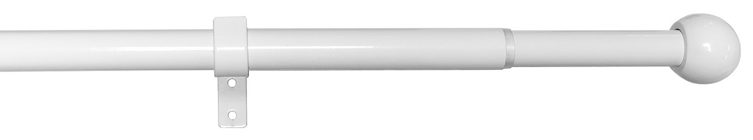 Garniža Lory 120-230 cm, biela lesklá