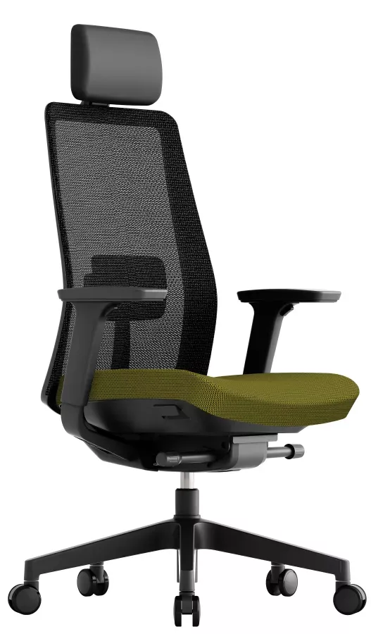 OFFICE PRO -  OFFICE PRO Kancelárska stolička K10 BLACK zelená