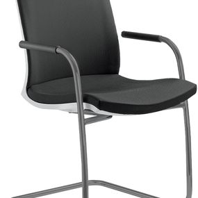 LD SEATING Konferenčná stolička LYRA NET 214-Z-N2, kostra šedá