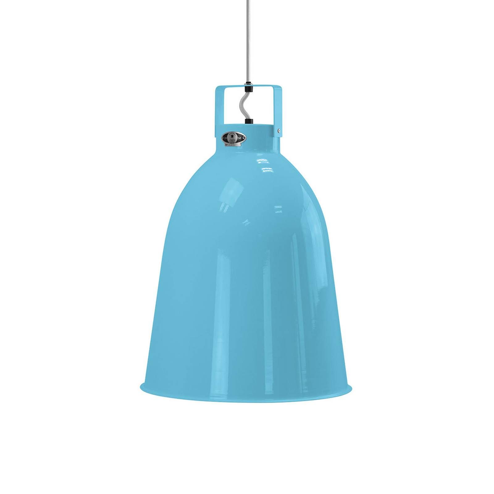 Jieldé Clément C360 závesná lampa modrá lesklá Ø36, Obývacia izba / jedáleň, hliník, E27, 100W, K: 52cm