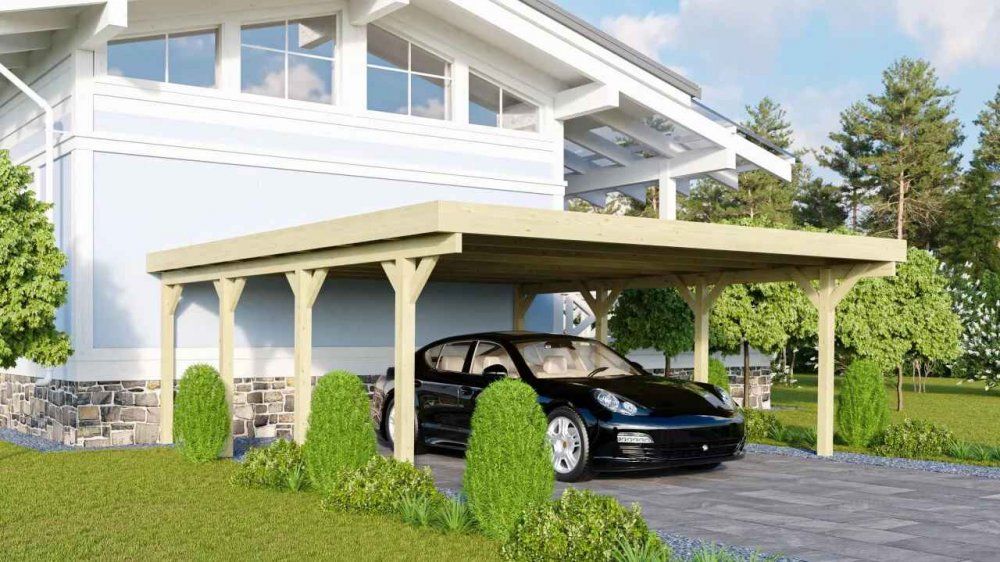 Drevený prístrešok / carport CLASSIC 2A Lanitplast