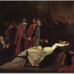 The Reconciliation of the Montagues and Capulets over the Dead Bodies of Romeo and Juliet - Obraz zs10281