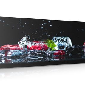 Obraz ovocné ľadové kocky - 120x60