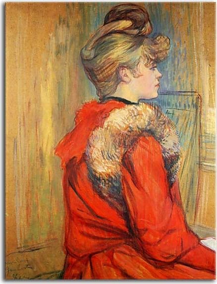Henri de Toulouse-Lautrec Girl in a fur Obraz zs10262