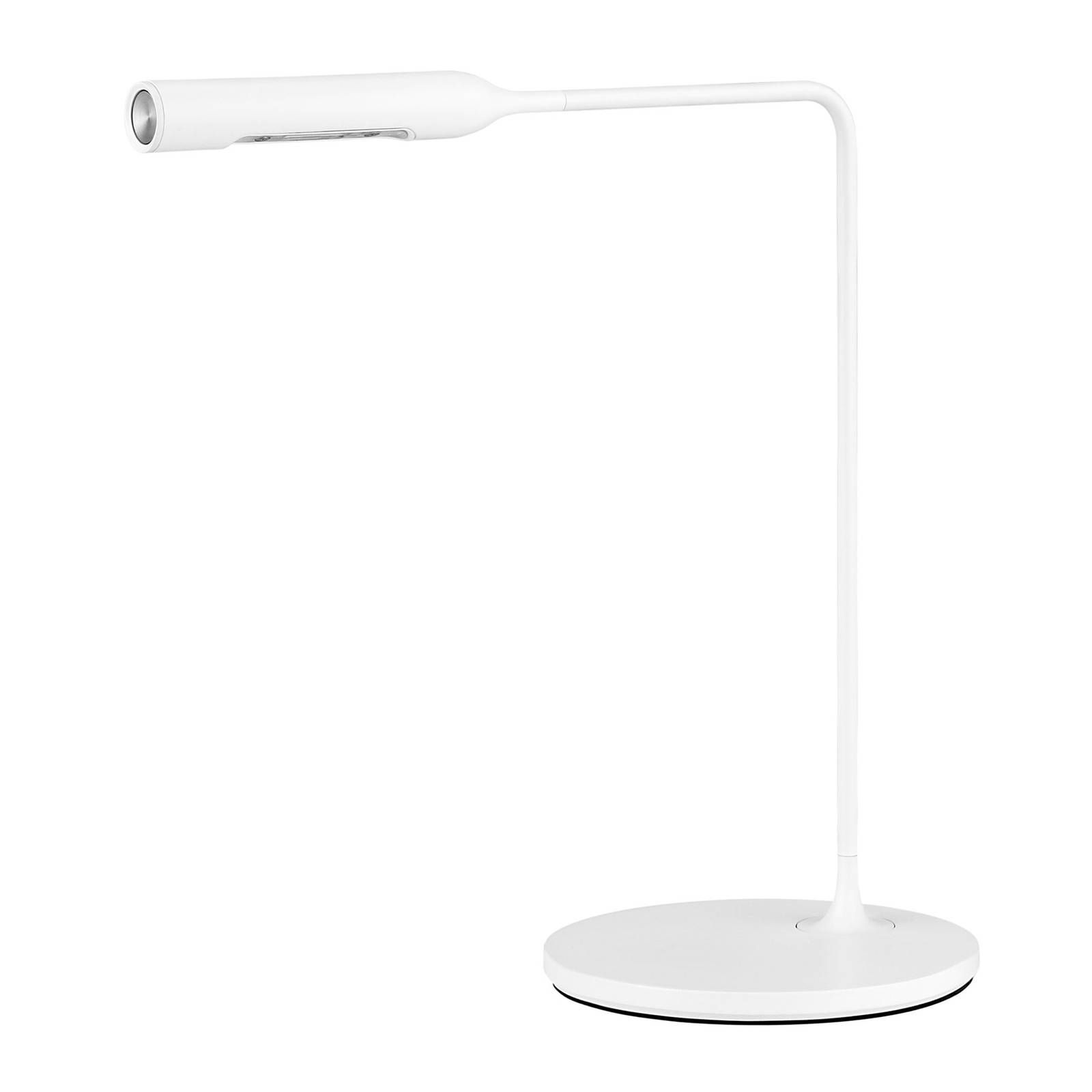 Lumina Flo Bedside stolná LED lampa 3 000 K biela, Spálňa, oceľ, hliník, 3W, K: 36cm