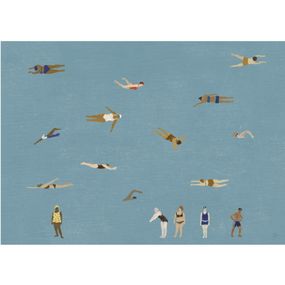 Fine Little Day Plagát Swimmers 70x50 cm