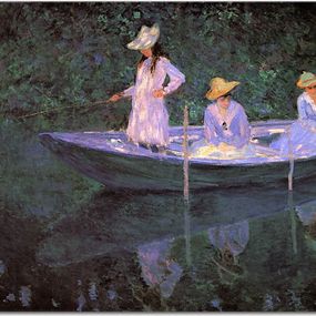 Obraz Claude Monet - In the Norvegienne Boat at Giverny zs17744