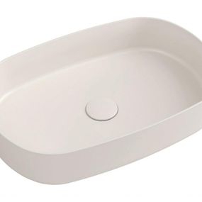 ISVEA - INFINITY OVAL keramické umývadlo na dosku, 55x36cm, Ivory 10NF65055-2K