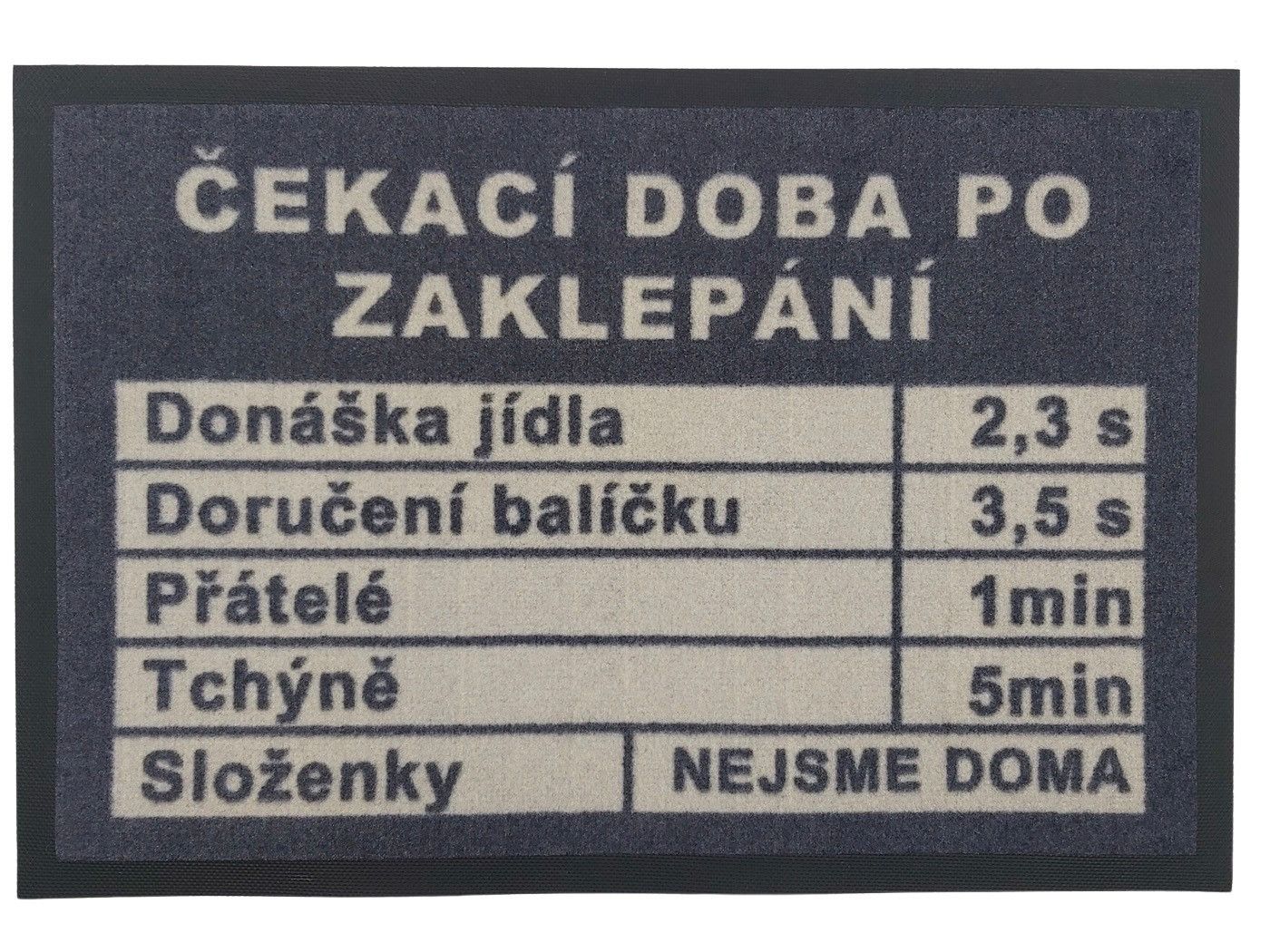 GDmats koberce Rohožka Čakacia doba 40x60 cm - 40x60 cm