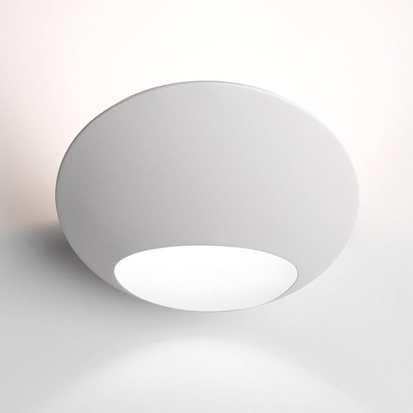 Luceplan Garbì nástenné LED svietidlo biela 2 700K, Obývacia izba / jedáleň, hliník, 34W, L: 20 cm, K: 14cm