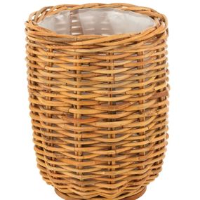 Vysoký okrúhly ratanový kvetináč Rattan honey - Ø52*66 cm