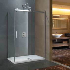 Aquatek - Obdĺžnikový sprchový kút TEKNO R43 210 x 140 x 80 priehľadné sklo