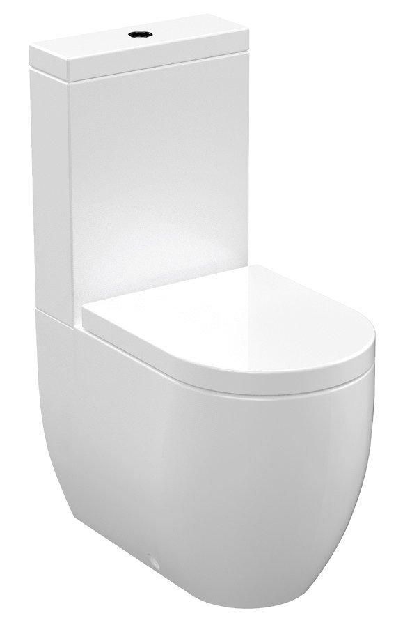 KERASAN - FLO WC kombi, spodný/zadný odpad, biela WCSET11-FLO