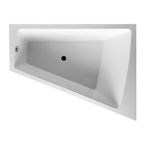 Duravit Paiova - vaňa 170x130 cm, s vytvarovaným sklonom pre chrbát na pravej strane, s panelom a nohami 700267000000000