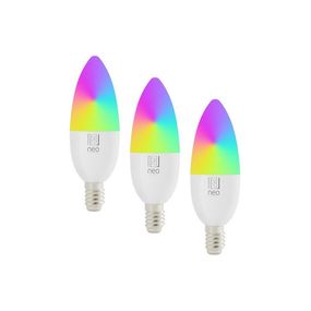 Immax NEO 07716CDO -SADA 3xLED RGB Stmievateľná žiarovka E14/6W/230V Wi-Fi Tuya+DO