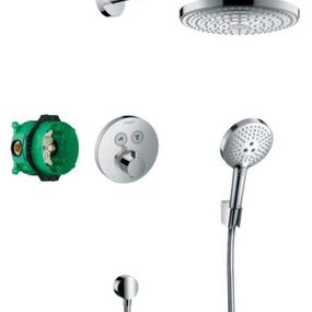 HansGrohe Raindance Select S - Sprchový set 240 s termostatom ShowerSelect S, 2 prúdy, chróm 27297000