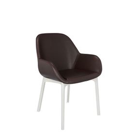 Kartell - Stolička Clap PVC - hnedá, biela