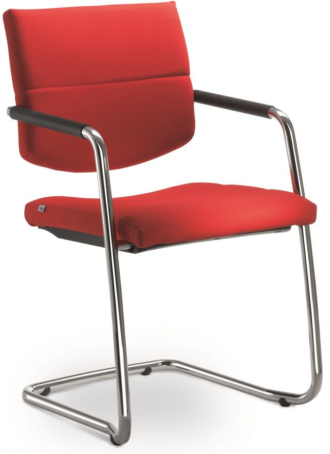 LD SEATING Konferenčná stolička LASER 683-KZ-N2, kostra efekt hliník