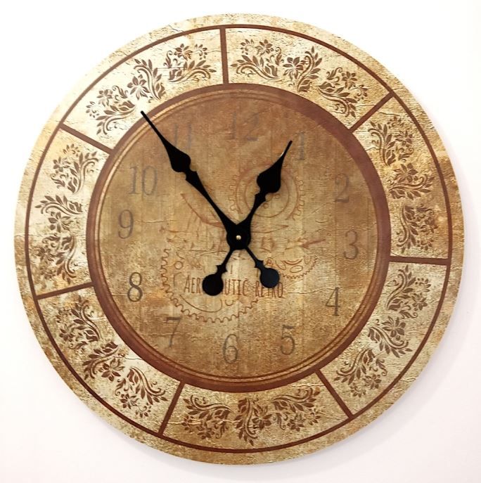 Metal Dekor nástenné hodiny Retro, priemer 60 cm