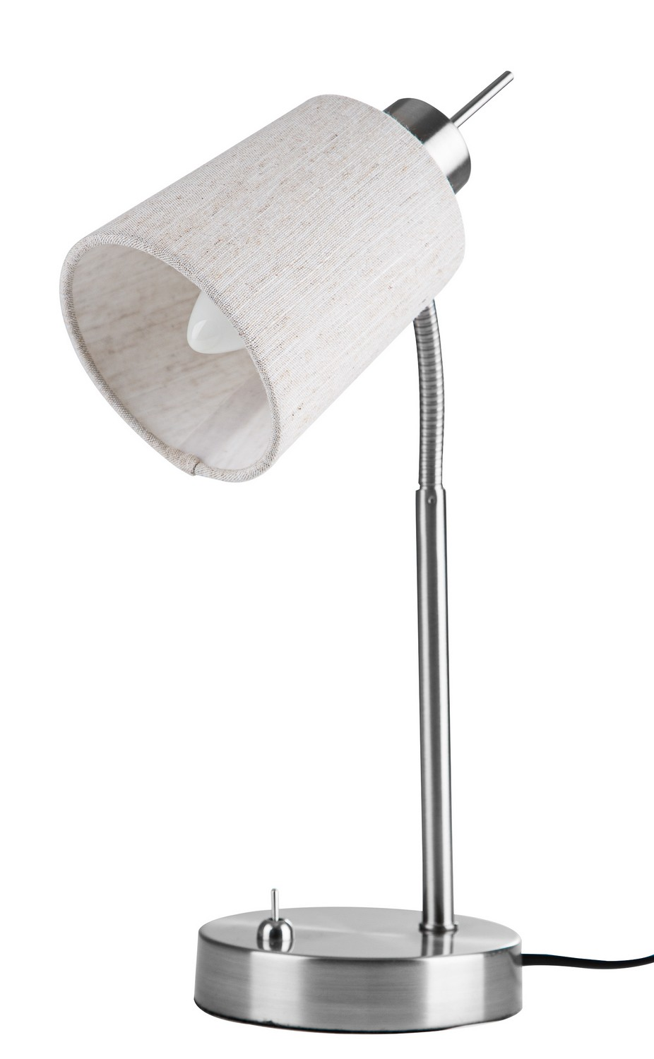 Stolová lampa Lee 40 cm, svetlo béžová látka