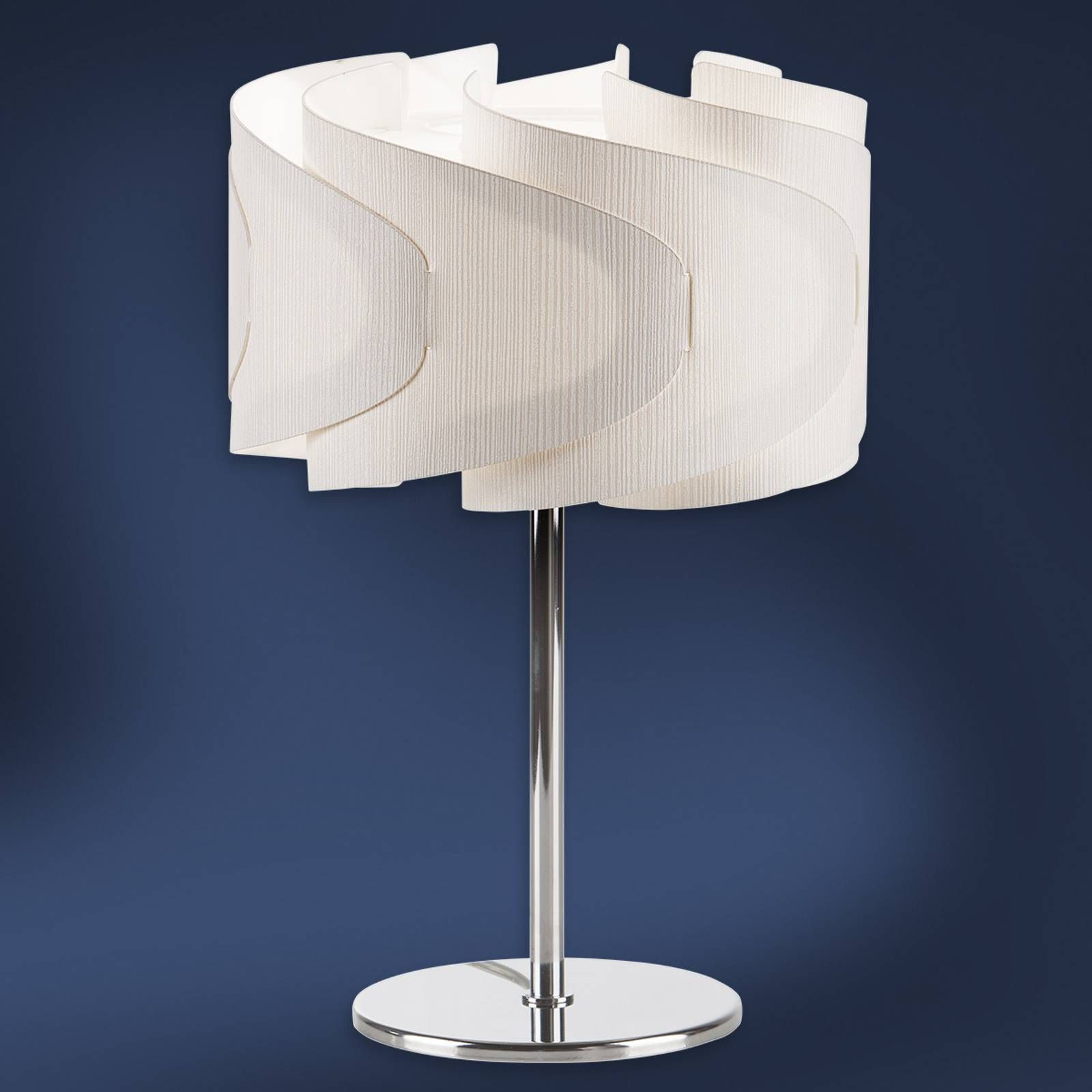 Artempo Italia Stolná lampa Lumetto Ellix v drevenom vzhľade, Obývacia izba / jedáleň, plast, oceľ, E14, 40W, K: 36cm