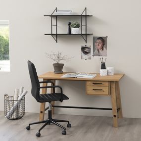 Dkton Dizajnová kancelárska stolička Narina, čierna
