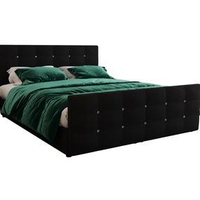 Expedo Čalúnená posteľ boxspring NAOMI + topper, 180x200, cosmic 100