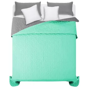 DomTextilu Svetlo zelený prehoz na manželskú posteľ s diamantovým vzorom 200 x 220 cm 10043