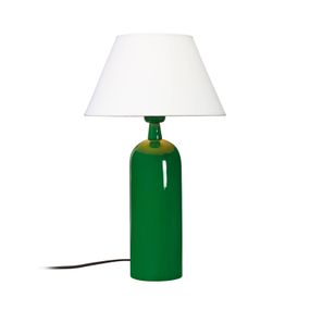 PR Home Carter stolová lampa zelená/biela, Obývacia izba / jedáleň, kov, textil, E27, 40W, K: 46cm