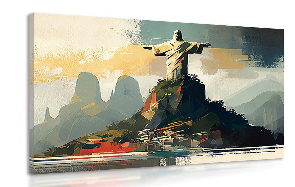 Obraz socha Ježiša v Rio de Janeiro - 120x80