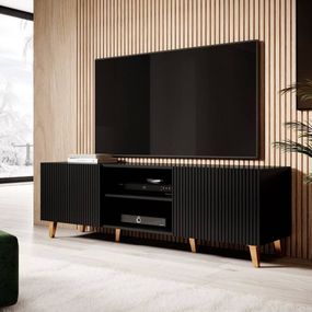 Televízny stolík Cama PAFOS 150 čierny mat/čierny mat