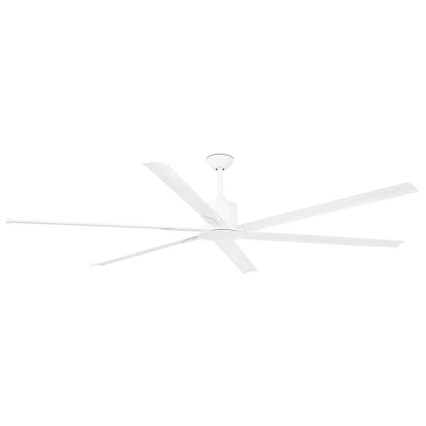 FARO BARCELONA Stropný ventilátor Andros, biela, Obývacia izba / jedáleň, oceľ, hliník, K: 46cm