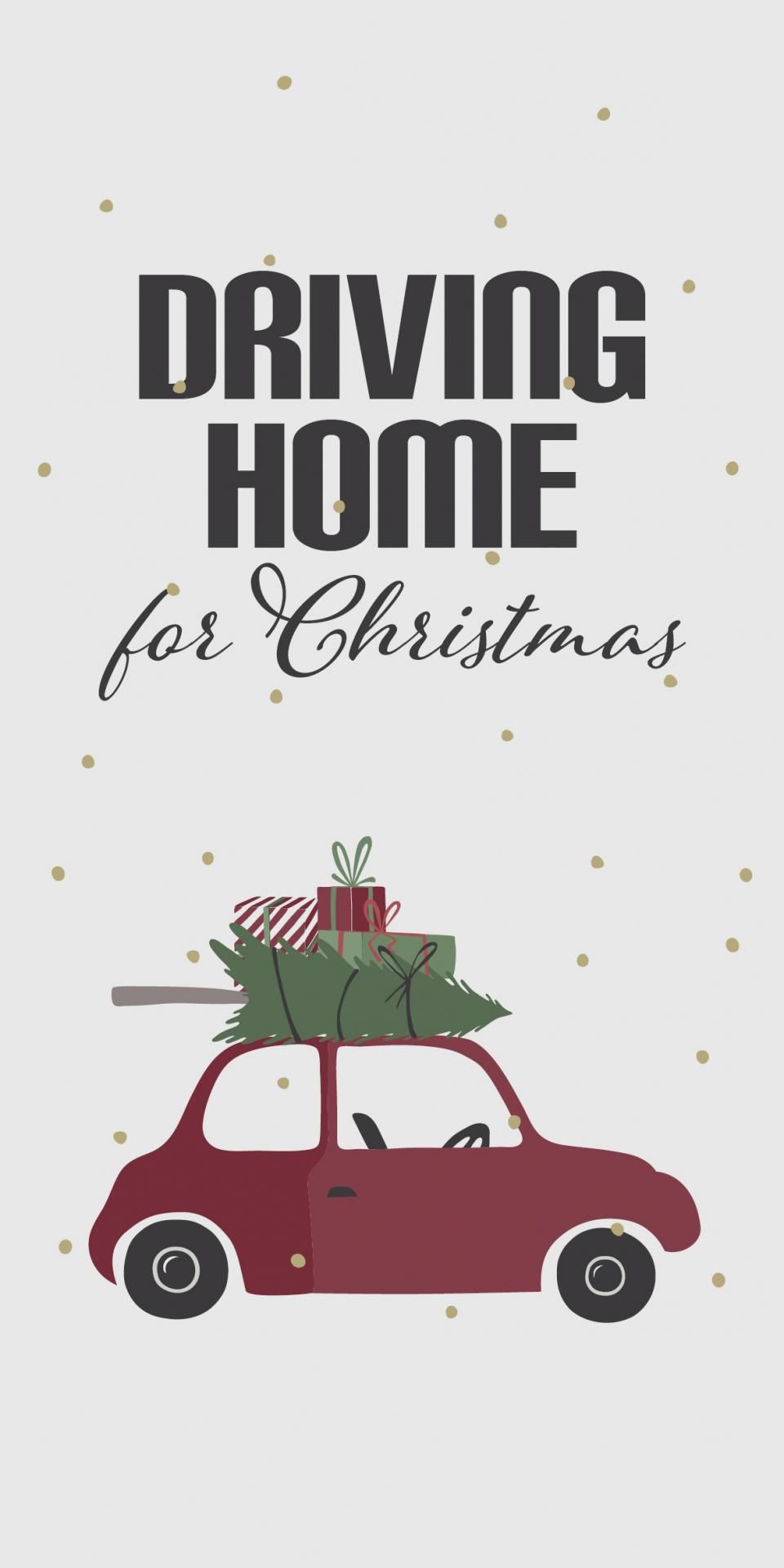 IB LAURSEN Vianočné papierové obrúsky Driving Home