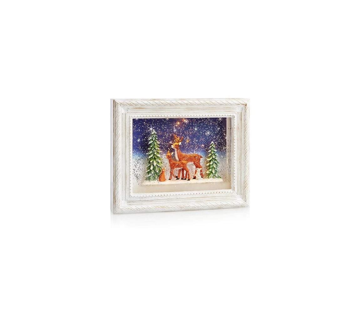 Markslöjd 705554 - LED Vianočná dekorácia REINHARD LED/0,5W/4xAA teplá biela