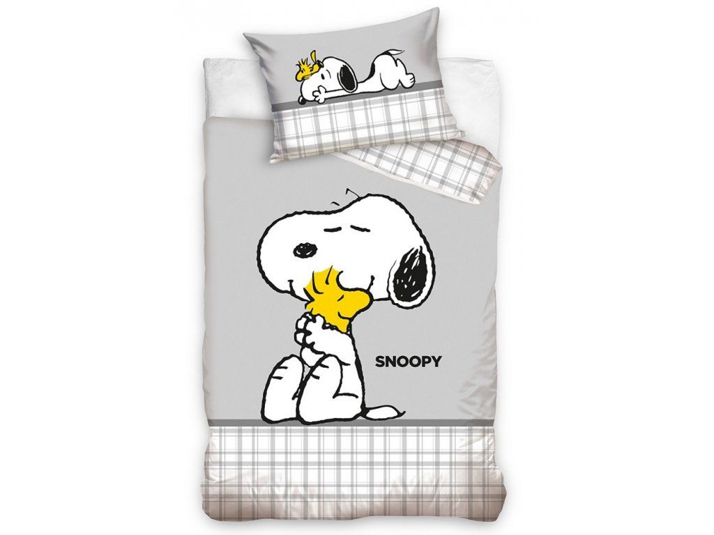 Obliečky do postieľky Snoopy Najlepší kamaráti 100x135/40x60 cm