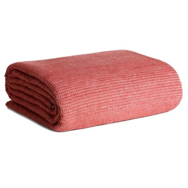 DomTextilu Kvalitný červený jednofarebný prehoz na posteľ 220 x 240 cm 63678