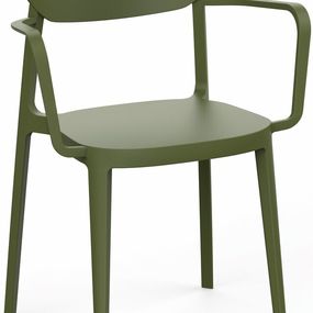 Jedálenská stolička MARE ARMCHAIR Rojaplast Zelená