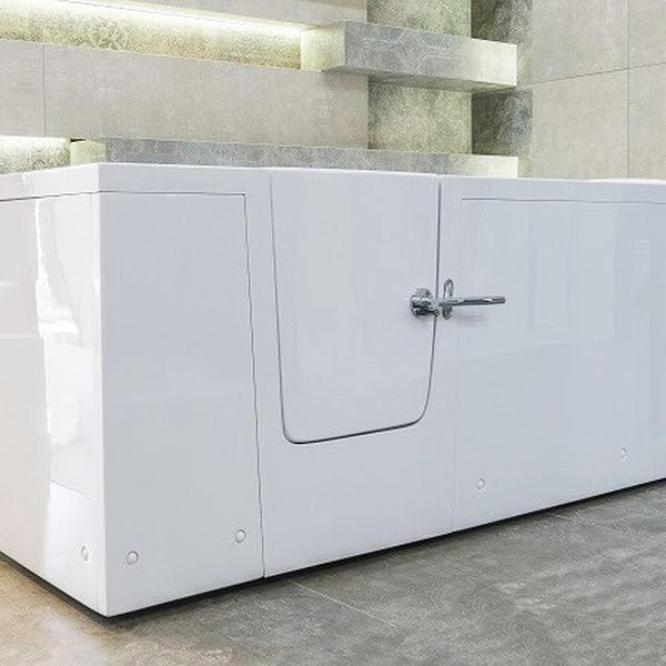 Bezbariérová vaňa s dvierkami IMPRESSIONE 160L - 160 x 76 cm dvierka na ...