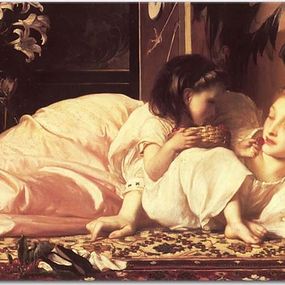 Mother and Child - Frederic Leighton Obraz zs16719