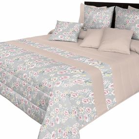 DomTextilu Elegantné ružové prehozy na posteľ s krásnym vzorom kvetov Šírka: 240 cm | Dĺžka: 240 cm 62675-237390