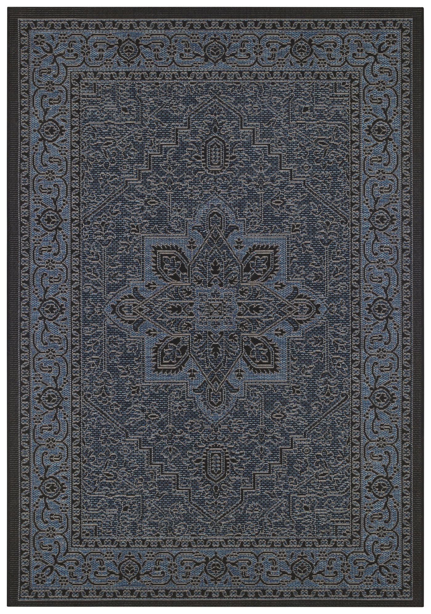 NORTHRUGS - Hanse Home koberce Kusový koberec Jaffa 103872 Azurblue / Anthracite - 160x230 cm