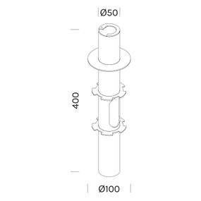 OleV OLEV spodné upevnenie pre soklové svetlo Grounding, K: 40cm