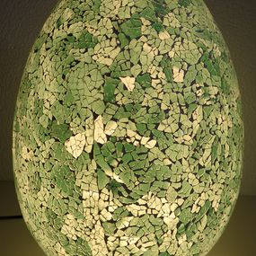 Luxusná Stolná lampa ART zelená -EGG XXL