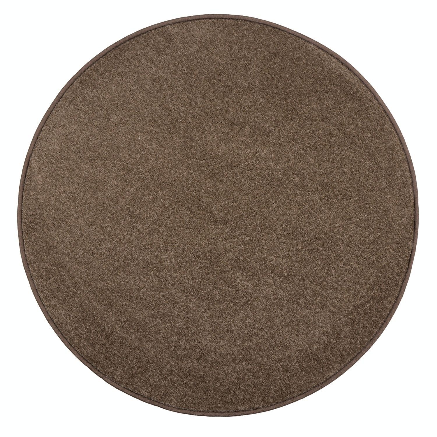 Vopi koberce Kusový koberec Eton hnedý 97 kruh - 400x400 (priemer) kruh cm