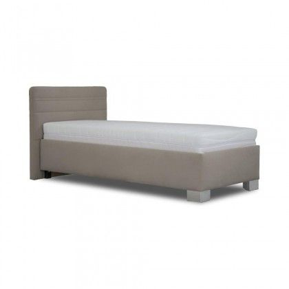 Čalúnená posteľ Hamilton 140x200, béžová, vrátane matraca