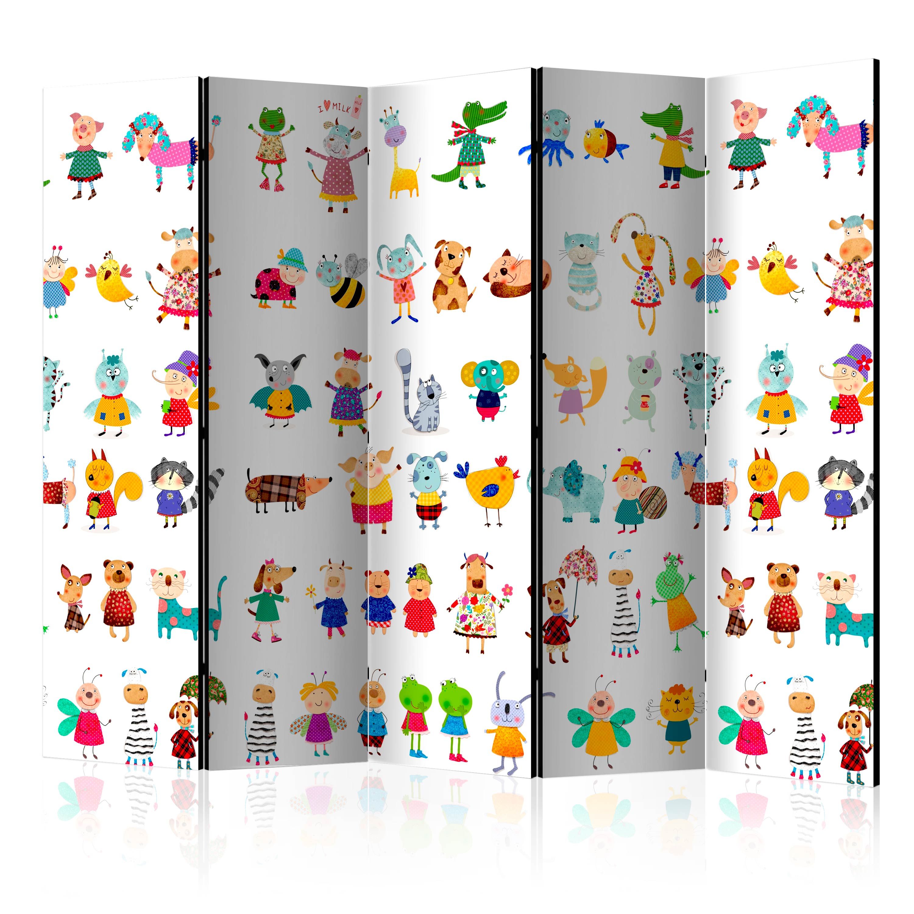 Artgeist Paraván - Cartoon Pets II [Room Dividers]